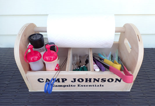 Personalized BBQ & Campsite Caddy
