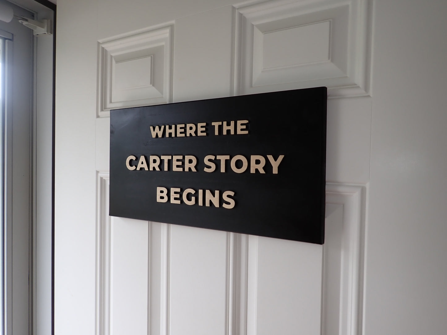 Personalized “Where Your Story Begins” Sign