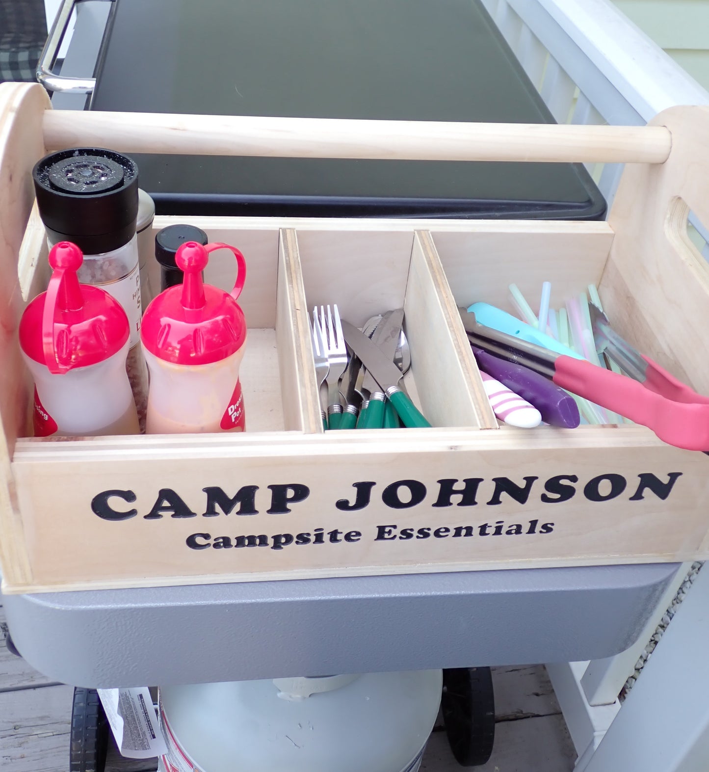 Personalized BBQ & Campsite Caddy