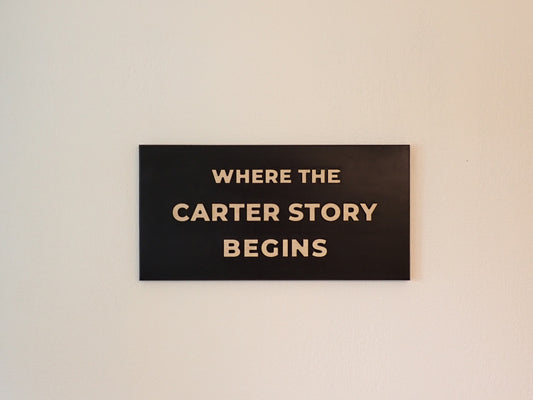 Personalized “Where Your Story Begins” Sign