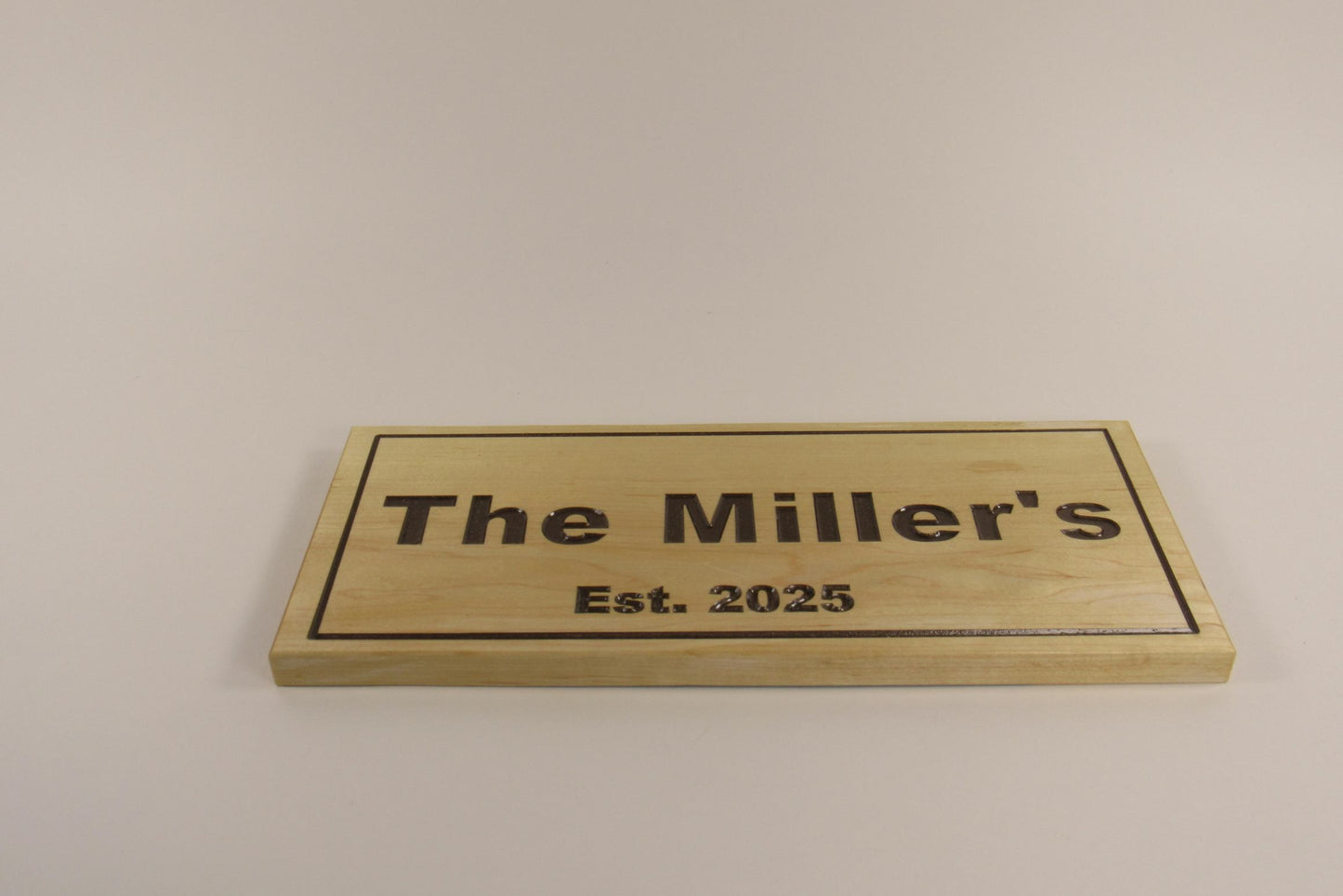 Personalized Maple Wood Engraved Sign
