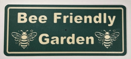 Bee Friendly Garden Sign – Weatherproof HDPE Outdoor Decor