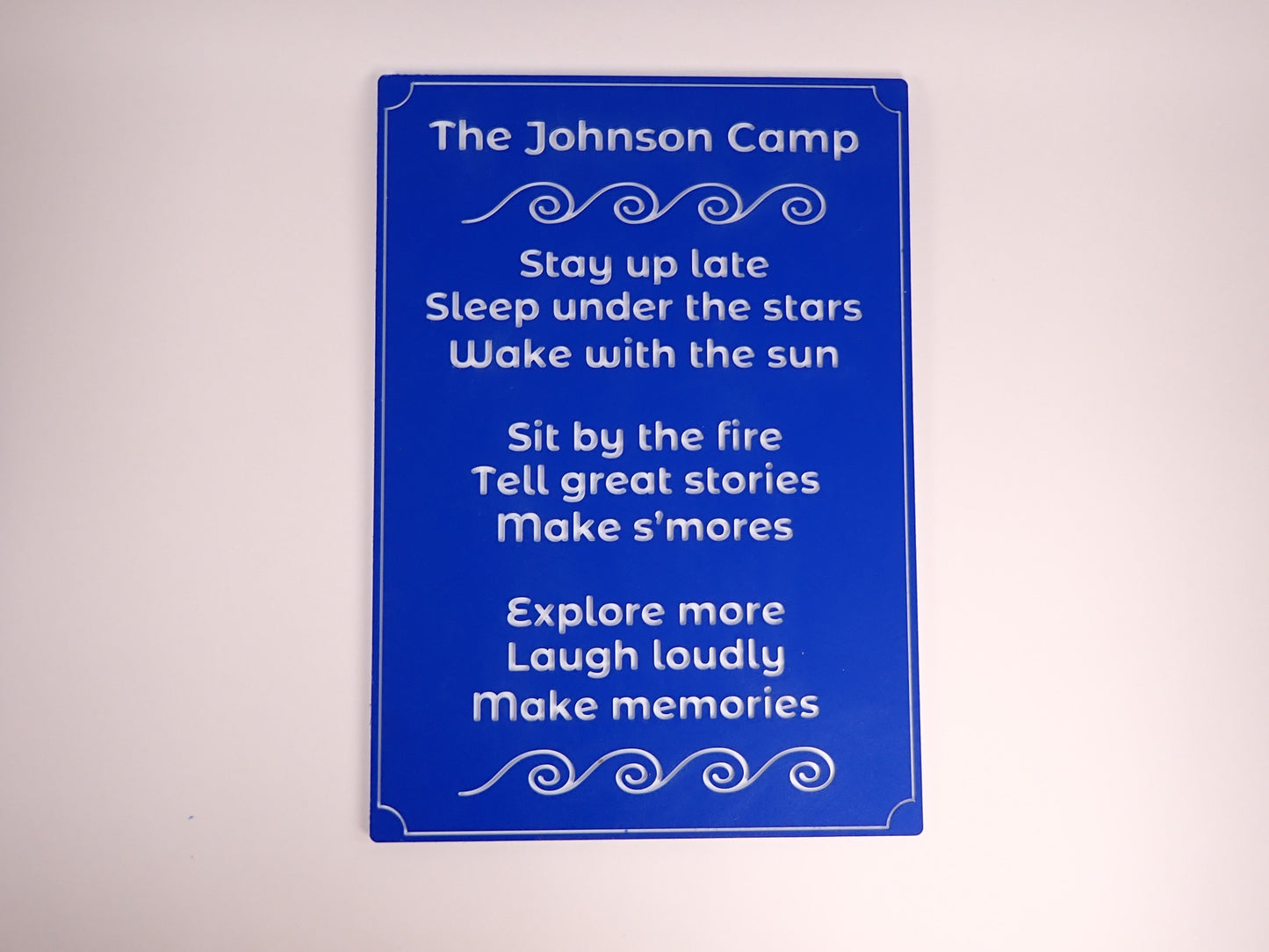 Camp Rules Sign