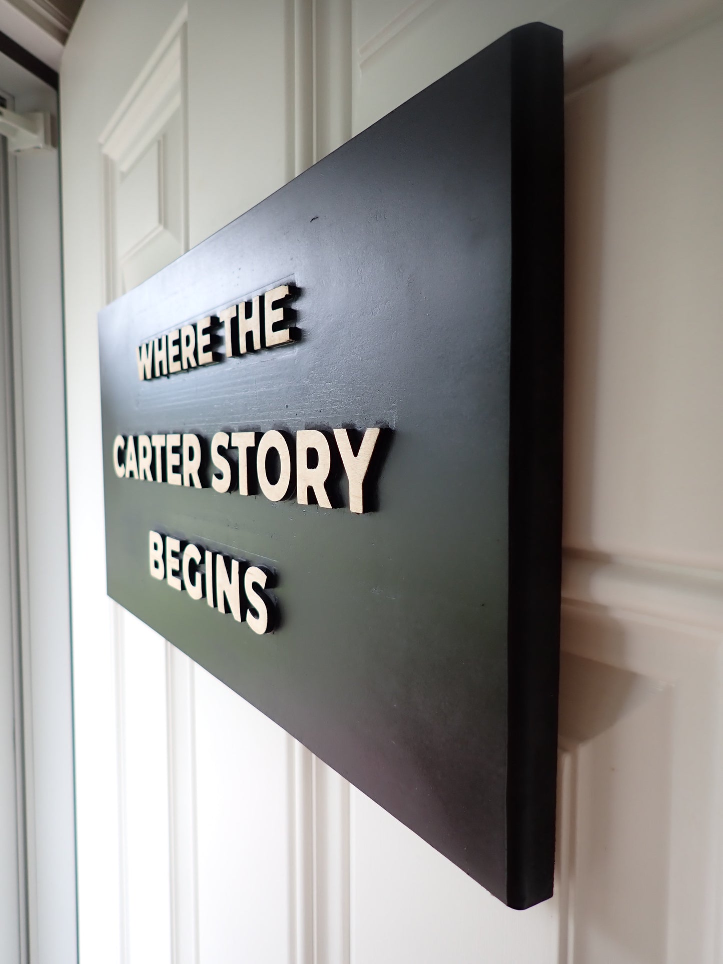 Personalized “Where Your Story Begins” Sign