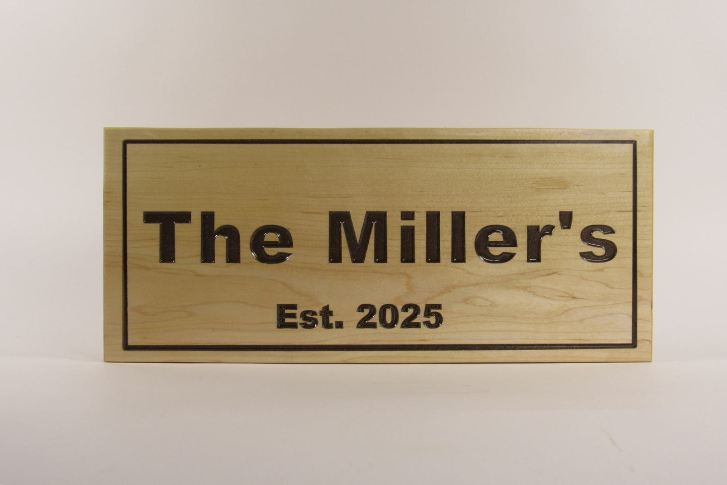 Personalized Maple Wood Engraved Sign