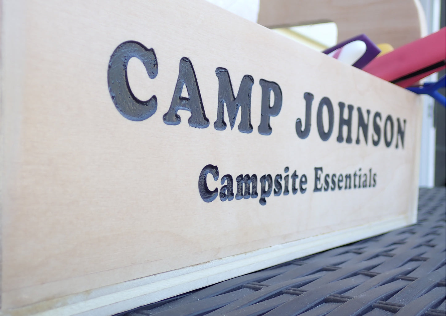 Personalized BBQ & Campsite Caddy