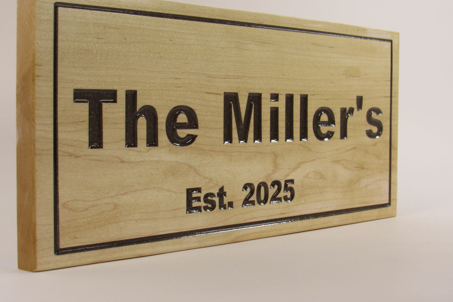 Personalized Maple Wood Engraved Sign