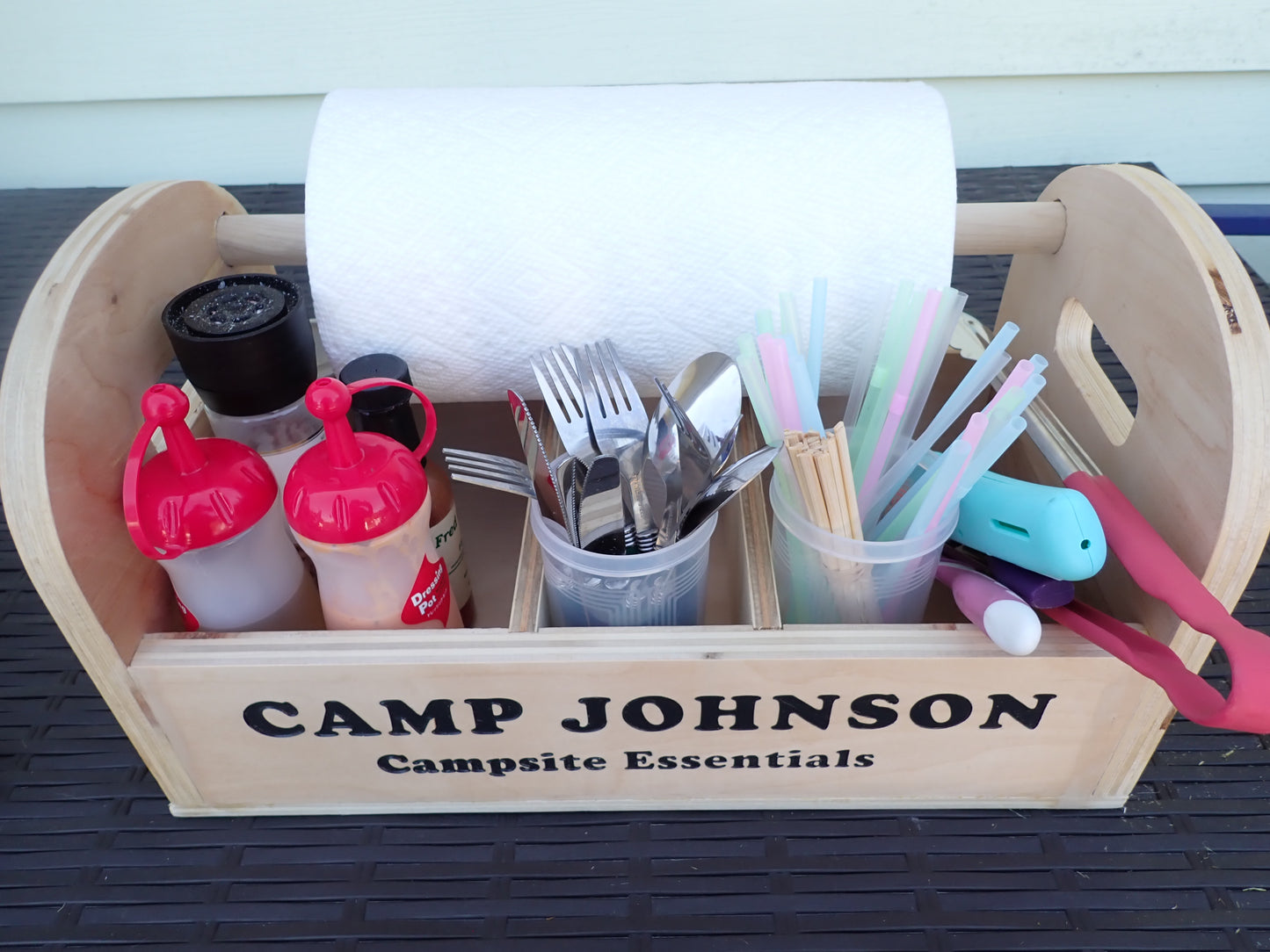 Personalized BBQ & Campsite Caddy