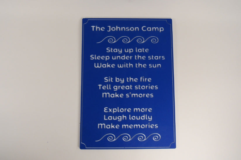 Camp Rules Sign