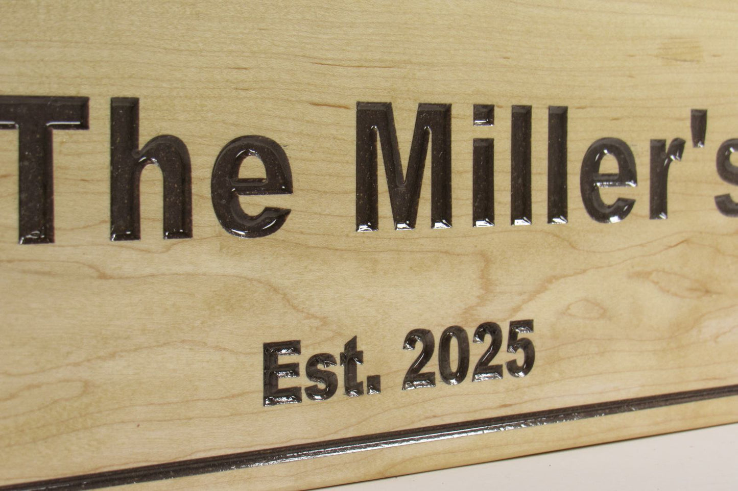 Personalized Maple Wood Engraved Sign