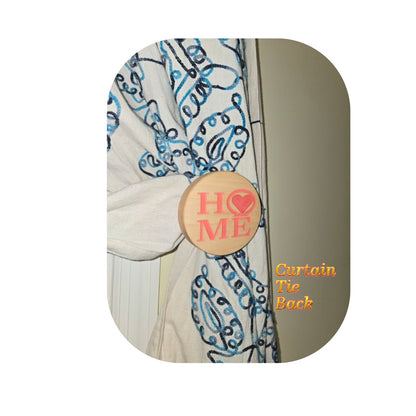 Wooden Curtain Tie Back - Pair