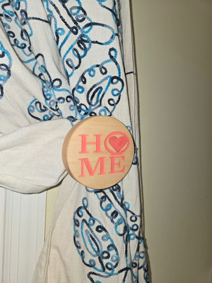 Wooden Curtain Tie Back - Pair