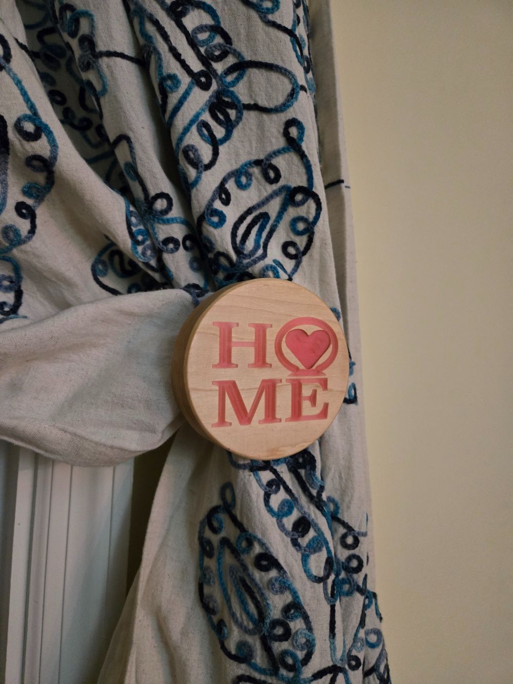 Wooden Curtain Tie Back - Pair