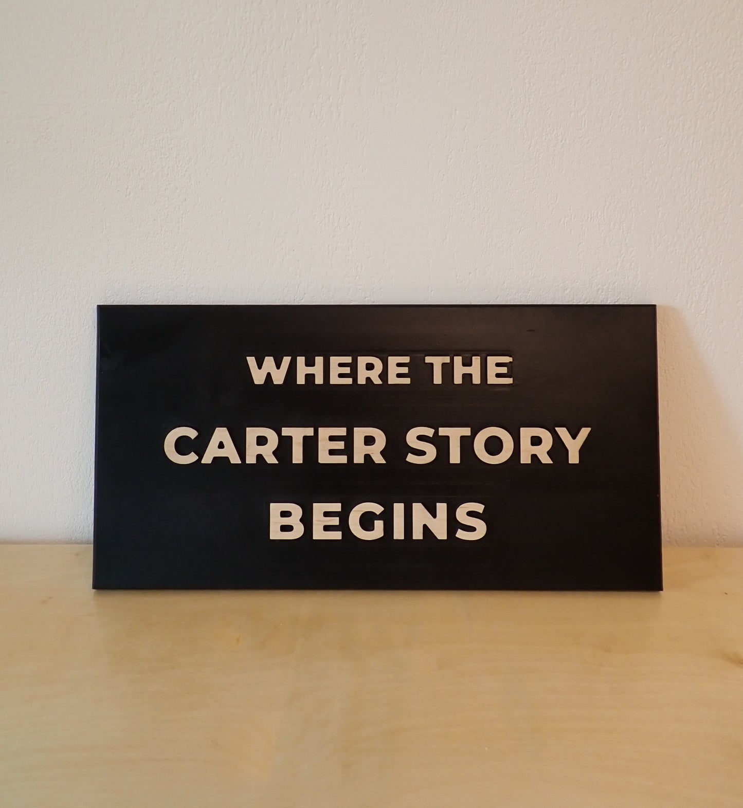 Personalized “Where Your Story Begins” Sign