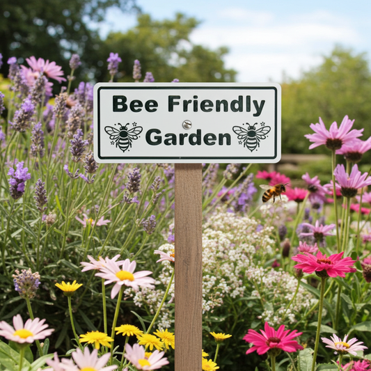 Bee Friendly Garden Sign – Weatherproof HDPE Outdoor Decor